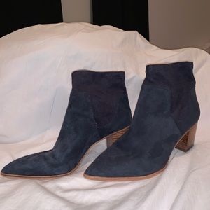 Sole Society Navy Suede Booties - Size 8.5